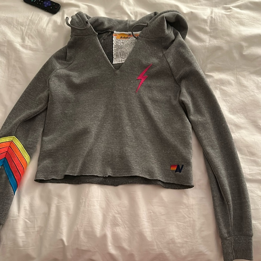 Grey/rainbow aviator nation set
